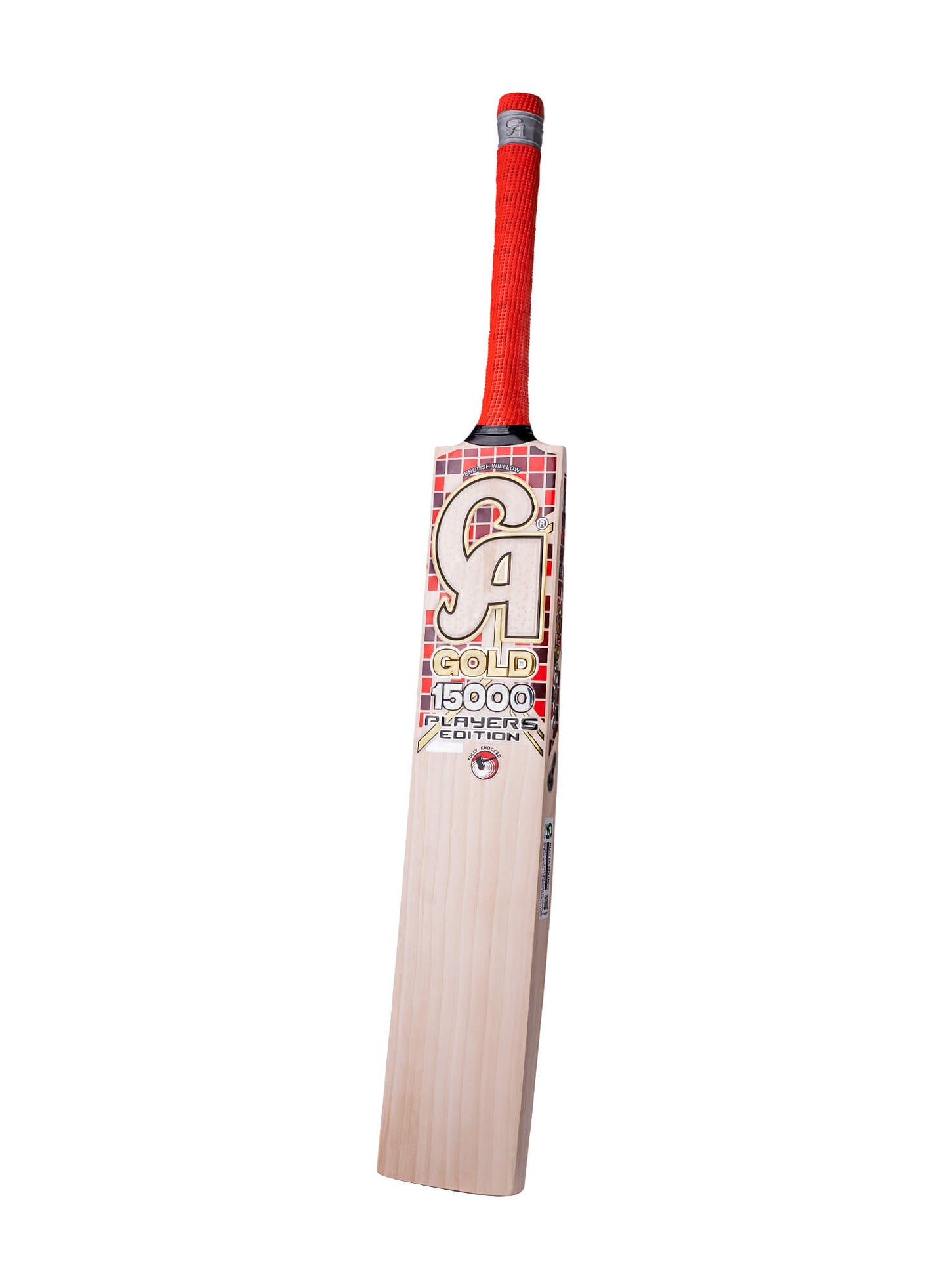 CA-Gold 15000 Players Edition English Willow 3D-Effect Embossed Stickers Hard Ball Cricket Bat