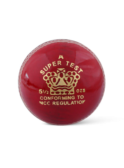 CA Sports 24 Pcs Super Test Red Premium Quality Chrome Leather Cricket Hard Ball