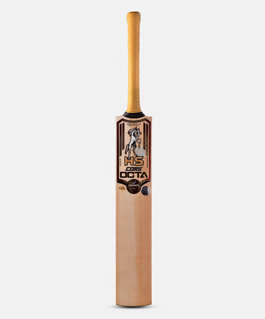 HS Sports CORE OCTA Edition English Willow Naked Sticker Style Hard Ball Cricket Bat 