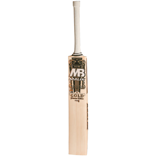 Malik MBS Gold Platinum Edition English Willow 3D Embossed & Textured Stickers Hard Ball Cricket Bat