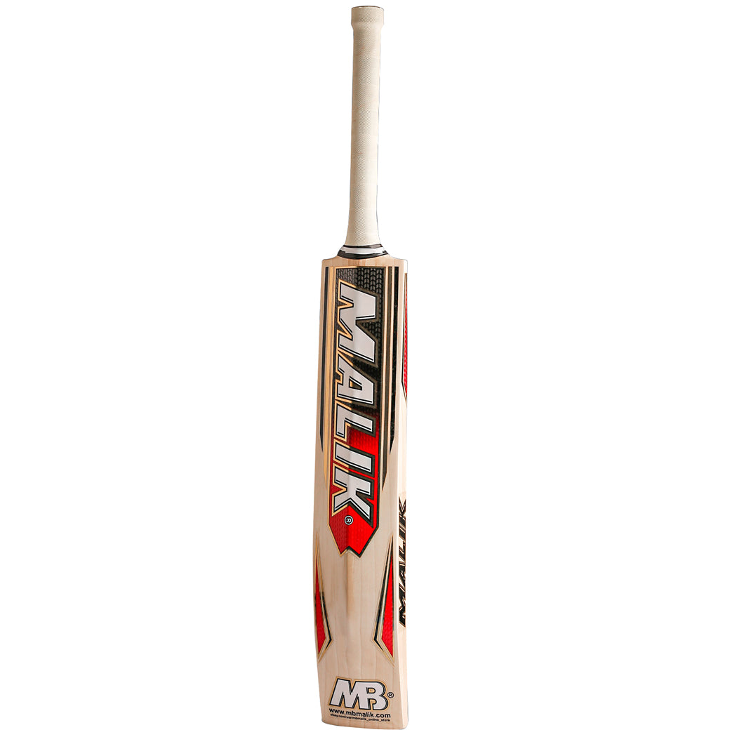 Malik MBS H-Pro Edition English Willow 3D Embossed & Textured Stickers Hard Ball Cricket Bat