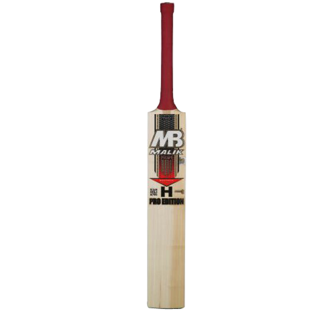 Malik H Pro (Hafeez Professor Edition) English Willow 3D Embossed Stickers Hard Ball Cricket Bat