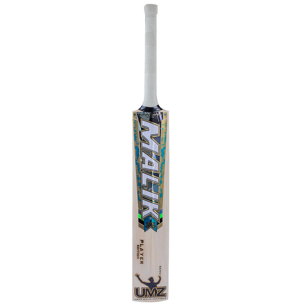 Malik MBS Player Edition English Willow 3D Embossed & Textured Stickers Hard Ball Cricket Bat