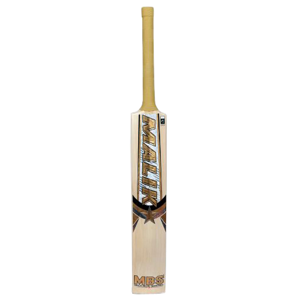 Malik MBS Special Edition English Willow 3D Embossed & Textured Stickers Hard Ball Cricket Bat