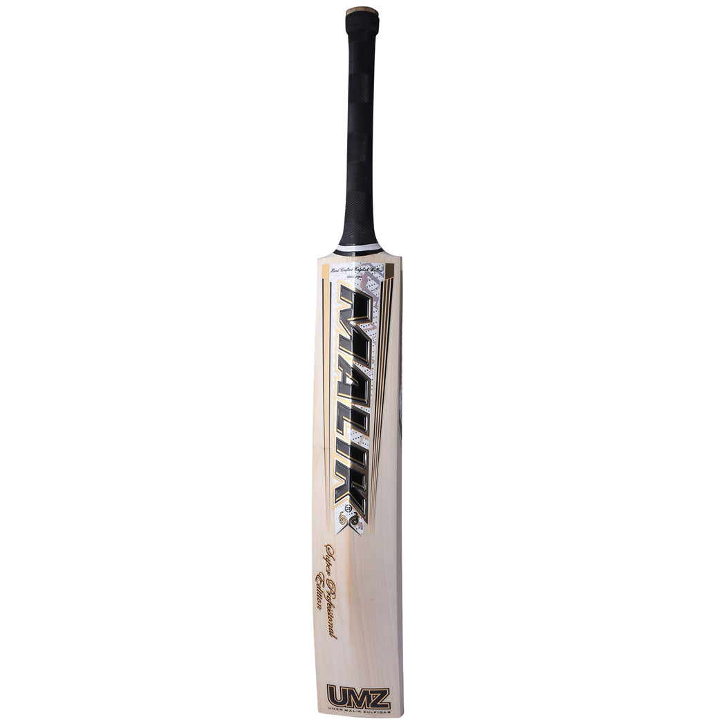 Malik MBS Super Professional Edition English Willow 3D Laser engraved fully customized Hard Ball Cricket Bat