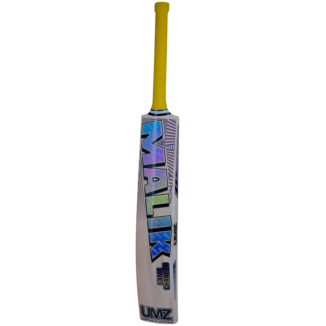 Malik MBS UMZ Game Changer English Willow 3D Embossed & Textured Stickers Hard Ball Cricket Bat