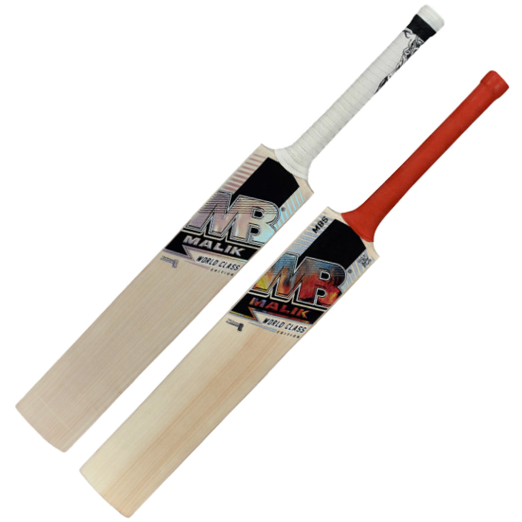 MB Malik MBS World Class Edition English Willow Two Hard Ball Cricket Bat Pack