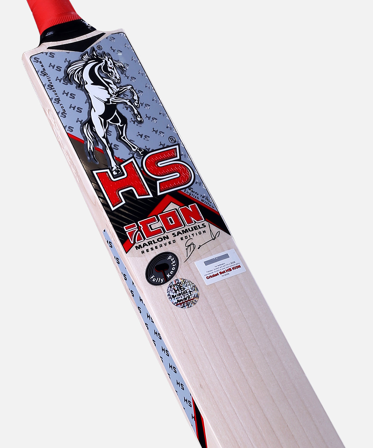 HS Sports Icon Marlon Samules Edition English Willow Hard Ball Cricket Bat