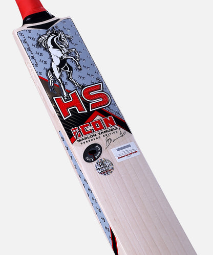 HS Sports Icon Marlon Samules Edition English Willow Hard Ball Cricket Bat