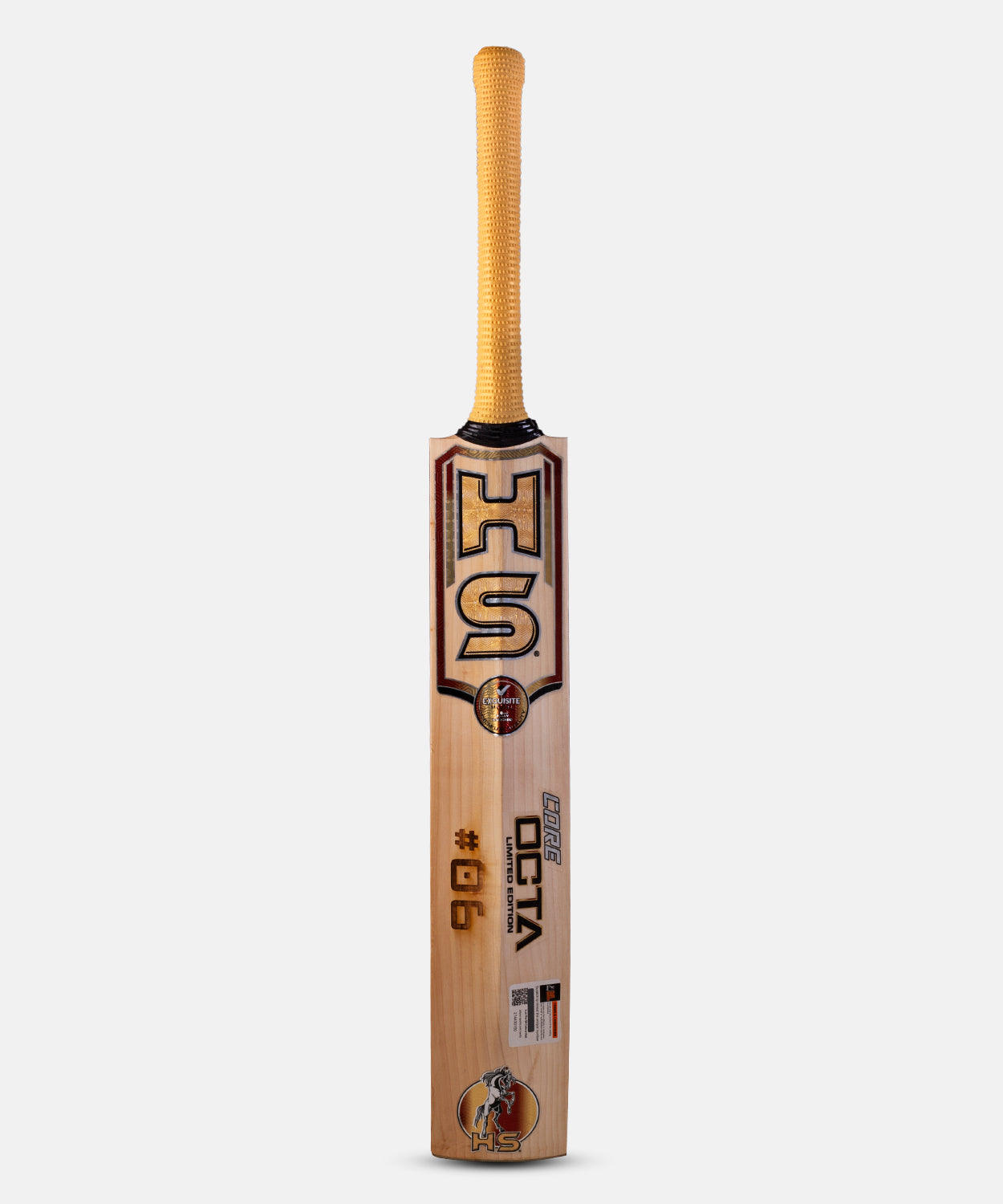 HS Sports CORE OCTA Edition English Willow Naked Sticker Style Hard Ball Cricket Bat 